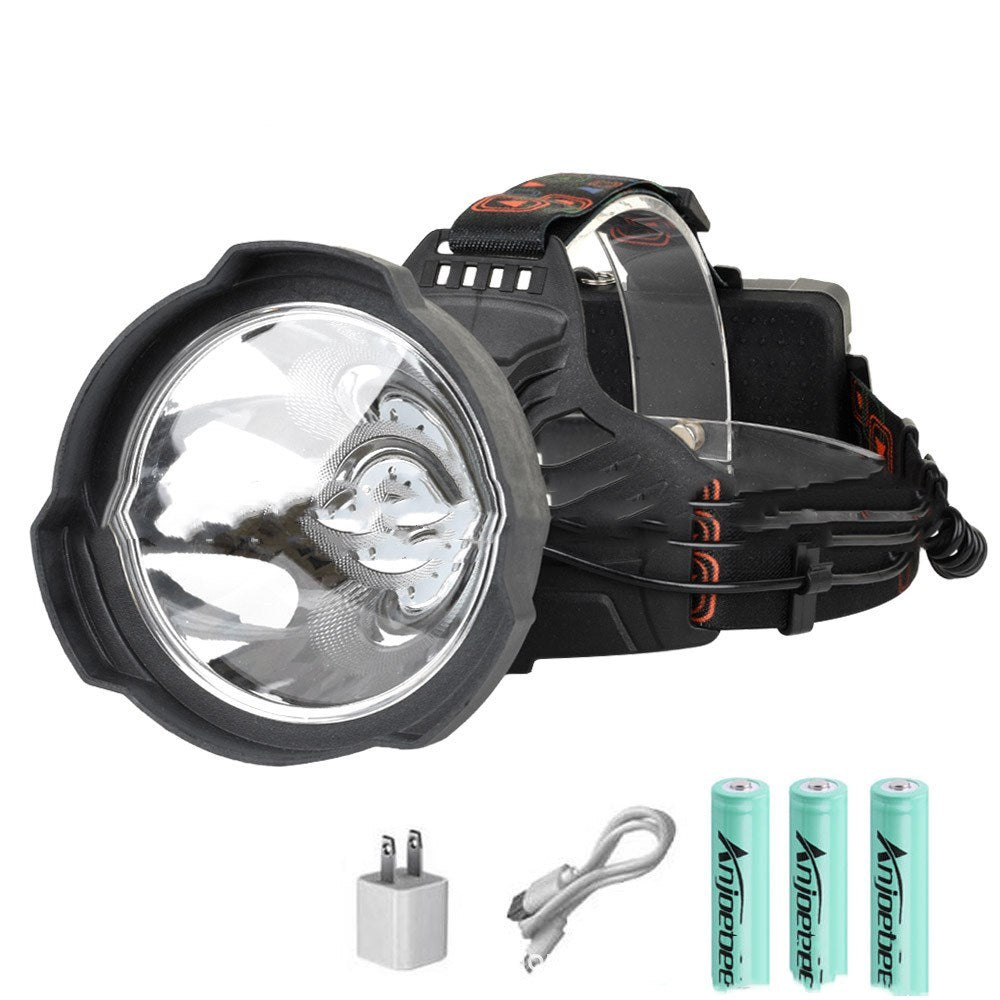 Head-mounted night fishing lamp