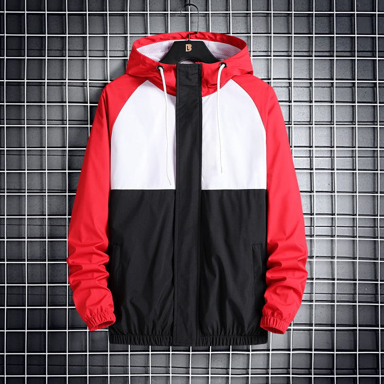 Fashionable Hooded Solid Color Coat