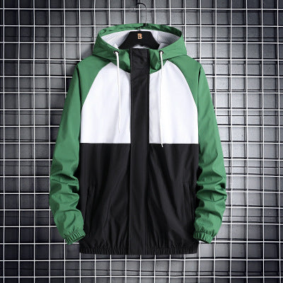 Fashionable Hooded Solid Color Coat