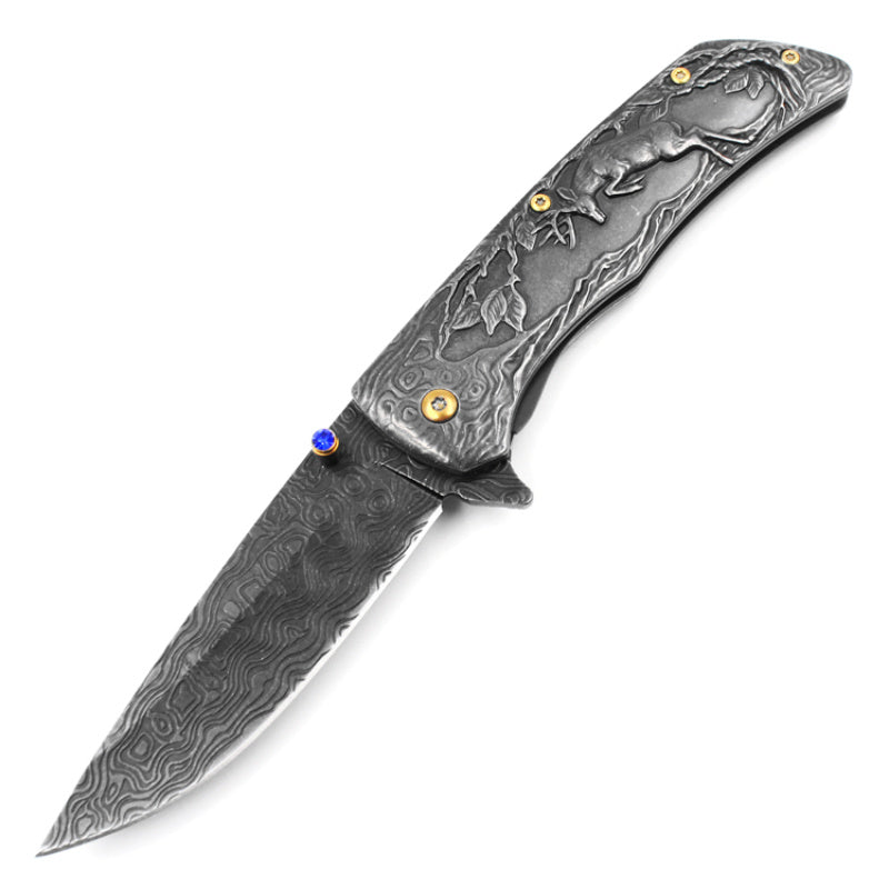 Craft Folding Wild Survival Camping Knife